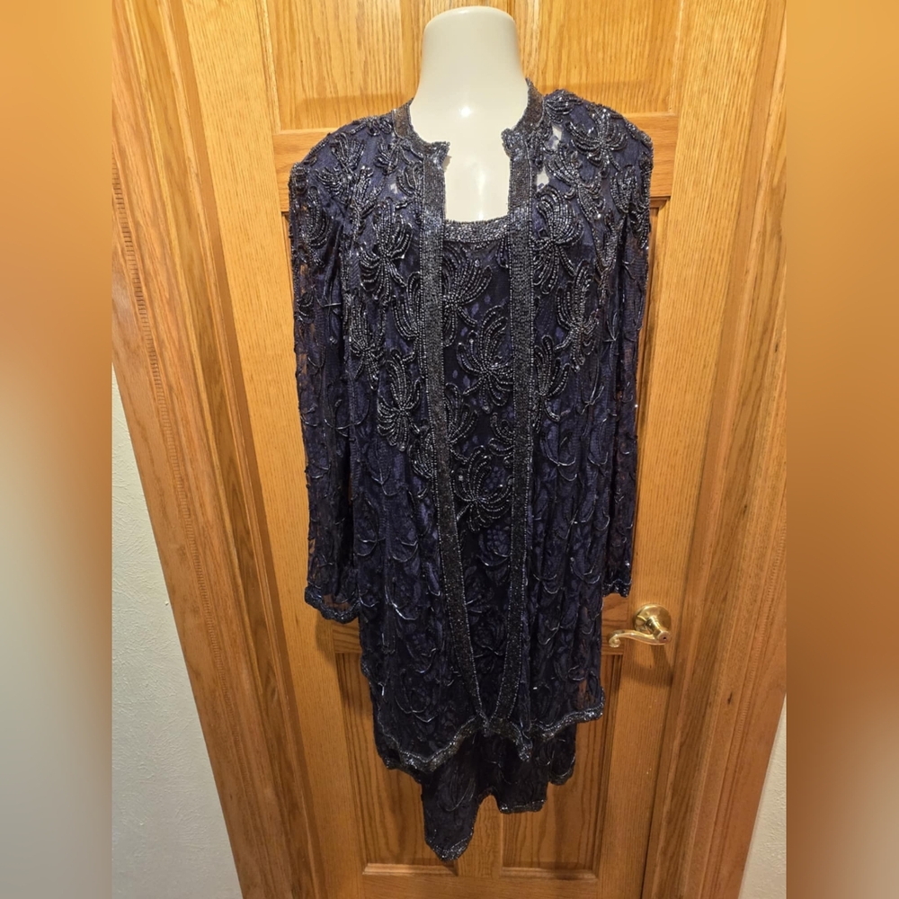 Elegant Navy Blue Maxi Dress